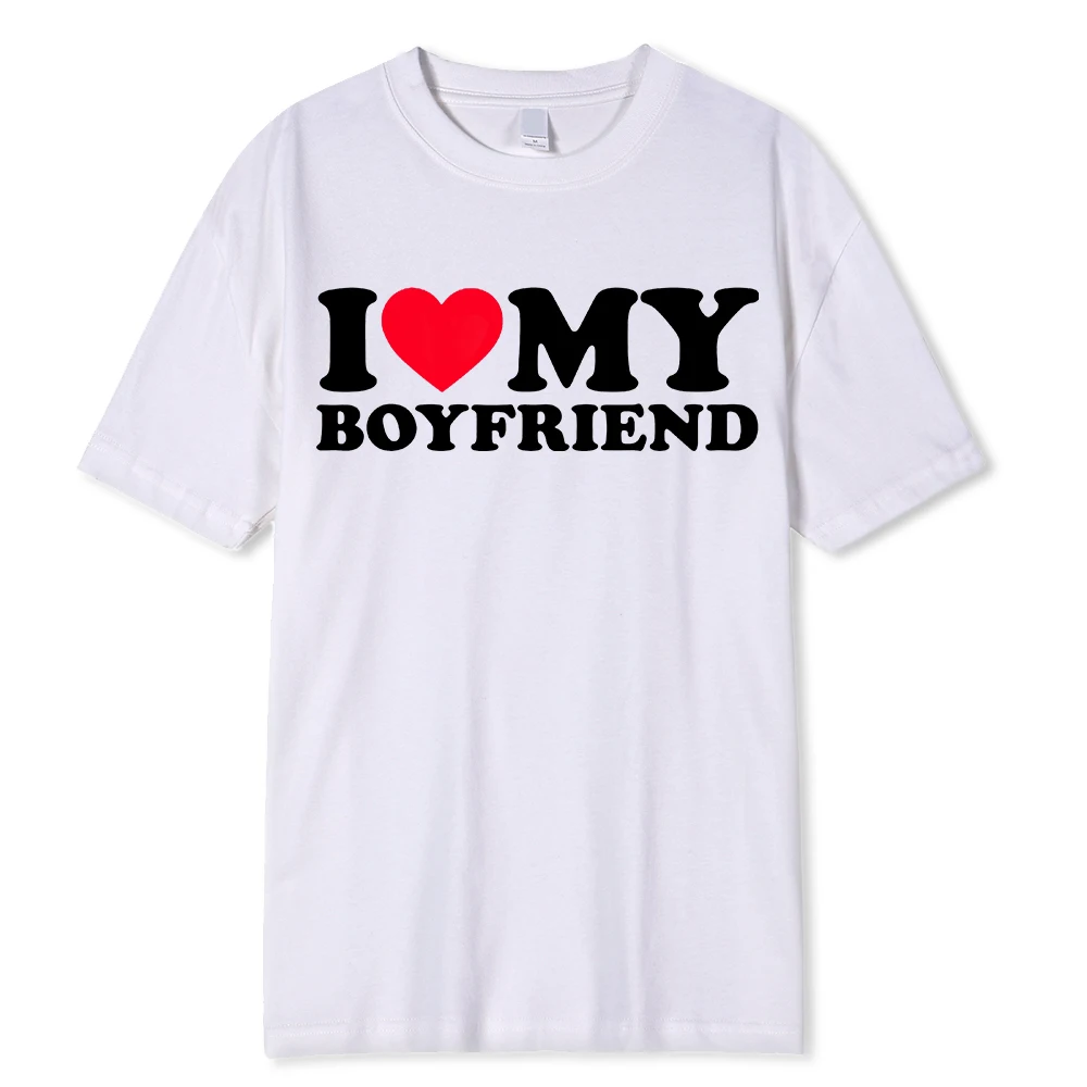 I Love My Boyfriend Clothes I Love My Girlfriend T Shirt Men So Please Stay Away From Me Funny BF GF Saying Quote Gift Tee Tops view 4