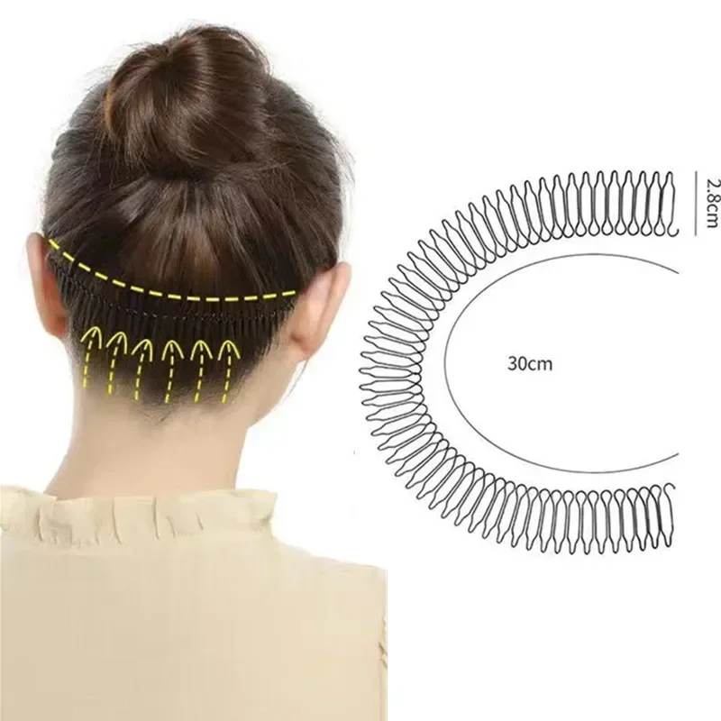 Broken Hair Organizer Girls Headwear Hairpin Top Clip Back of The Head Invisible Bangs Fixed Insert Comb Hair Accessories