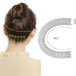 여아용 헤어 오거나이저 머리핀 상단 클립, 머리 뒷면 보이지 않는 앞머리 고정 삽입 빗 헤어 액세서리