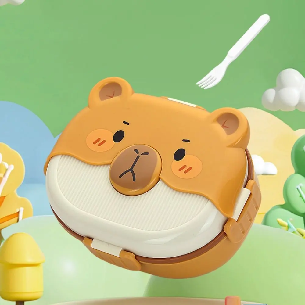 

Посуда, портативный ланч-бокс, пластиковый с отделением, термос, герметичная герметичная миска для еды, офисные работники