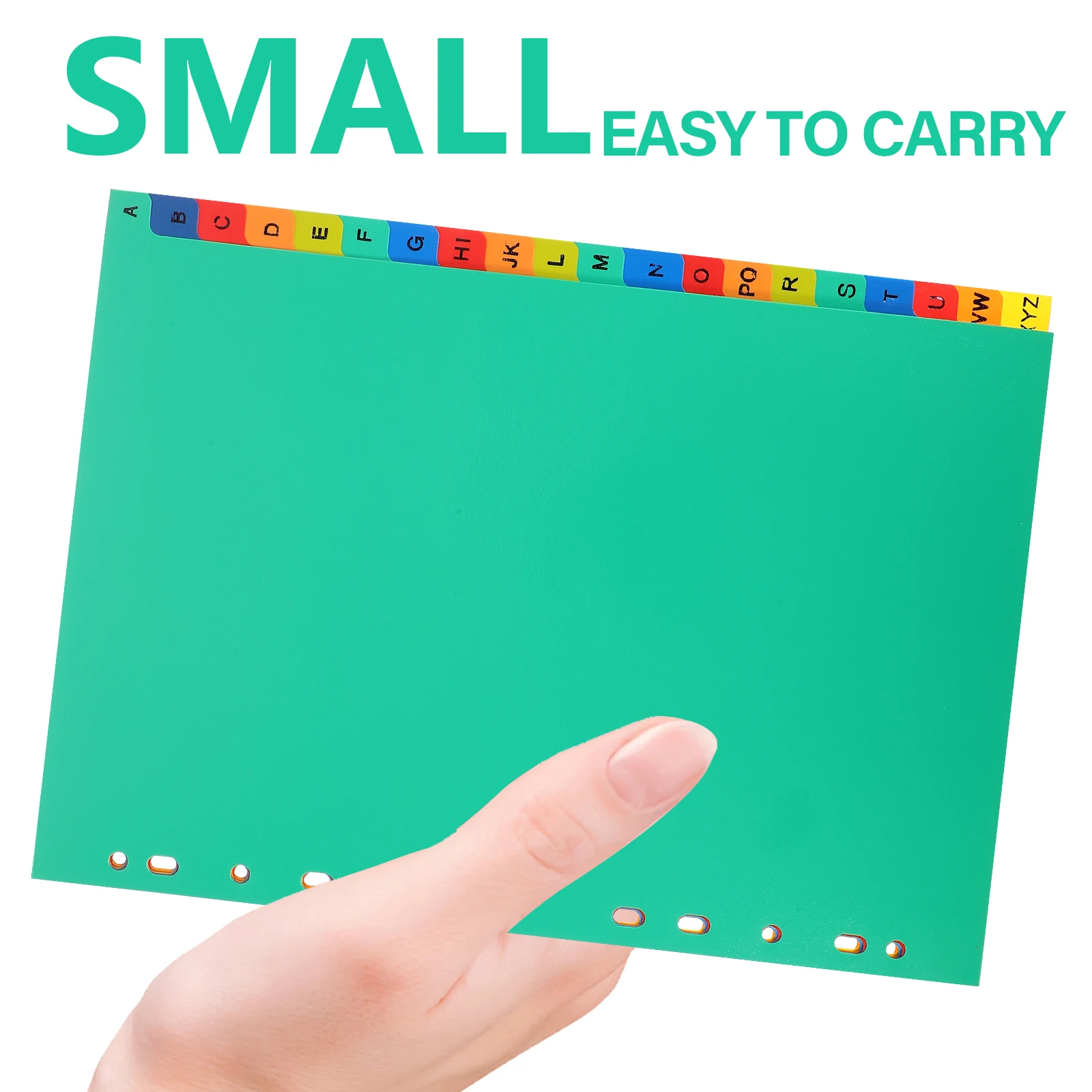 21 Pcs Note Pads A4 Separated Loose Leaf Punched Binder Dividers Loose-leaf Page Markers File Office Folder Tabbed File Book