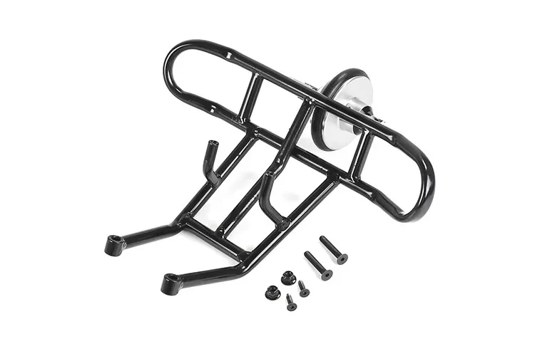 Integrierte Einzel- und Doppelräder aus Metall mit Kollisionsschutz hinten für 1/5 ROFUN HPI BAJA