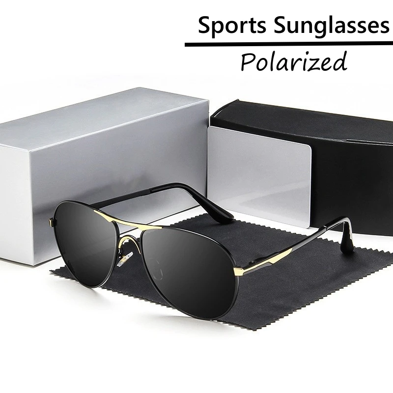 

Vintage Outdoor Sports Sunglasses Men Classic UV400 Polarized Sun Glasses Goggles Women Color Changing Photochromic Glasses