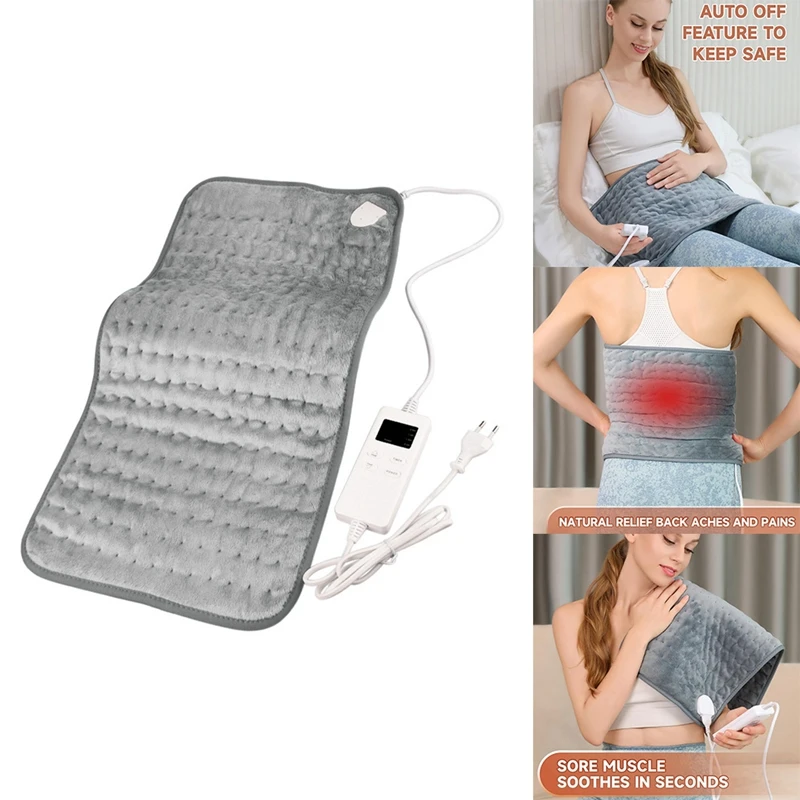 

Heating Pad For Pain Relief, With Auto Shut Off & 6 Heat Settings, Super Soft For Back, Neck, Shoulders, 30X60cm