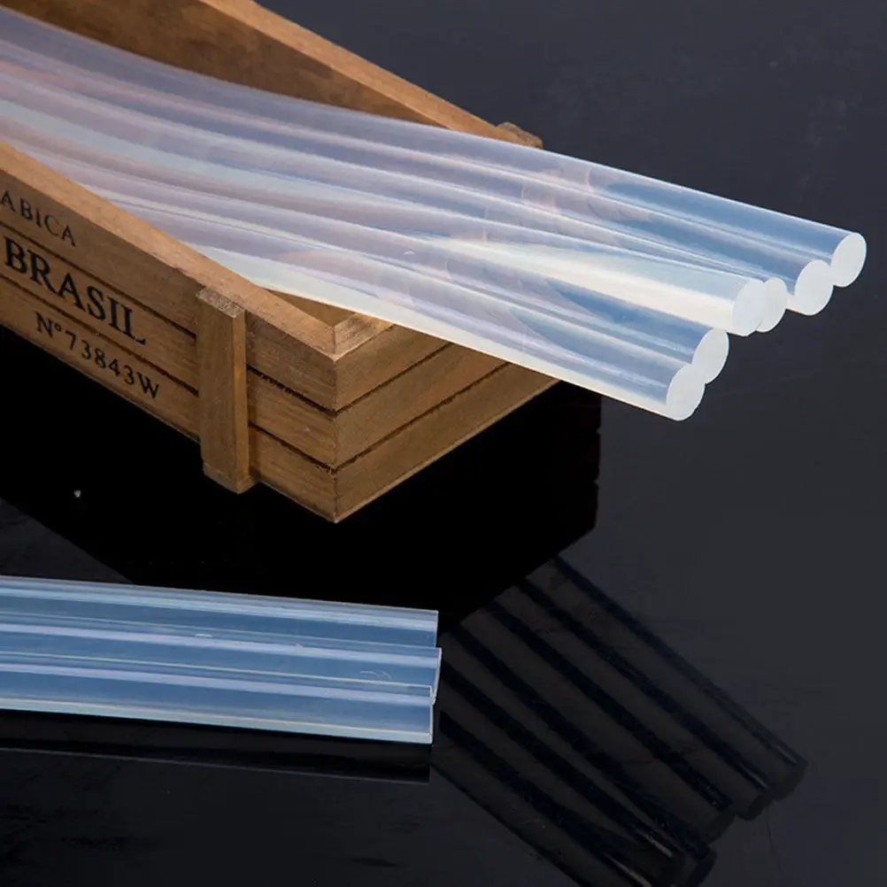 

30Pcs Hot Melt Glue Sticks Transparent Strong Adhesive DIY Crafting Tools Resin Glue Rods for Wood Plastic Glass Metal Fabric