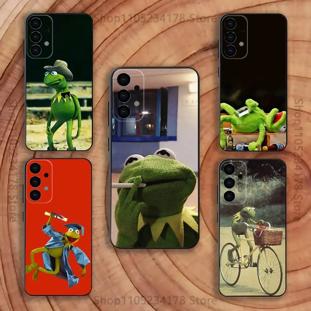 

K-Kermit the frog Case for Samsung Galaxy S21 S25 FE S24 S23 Ultra S20 S9 S22 Plus S10 TPU Cover