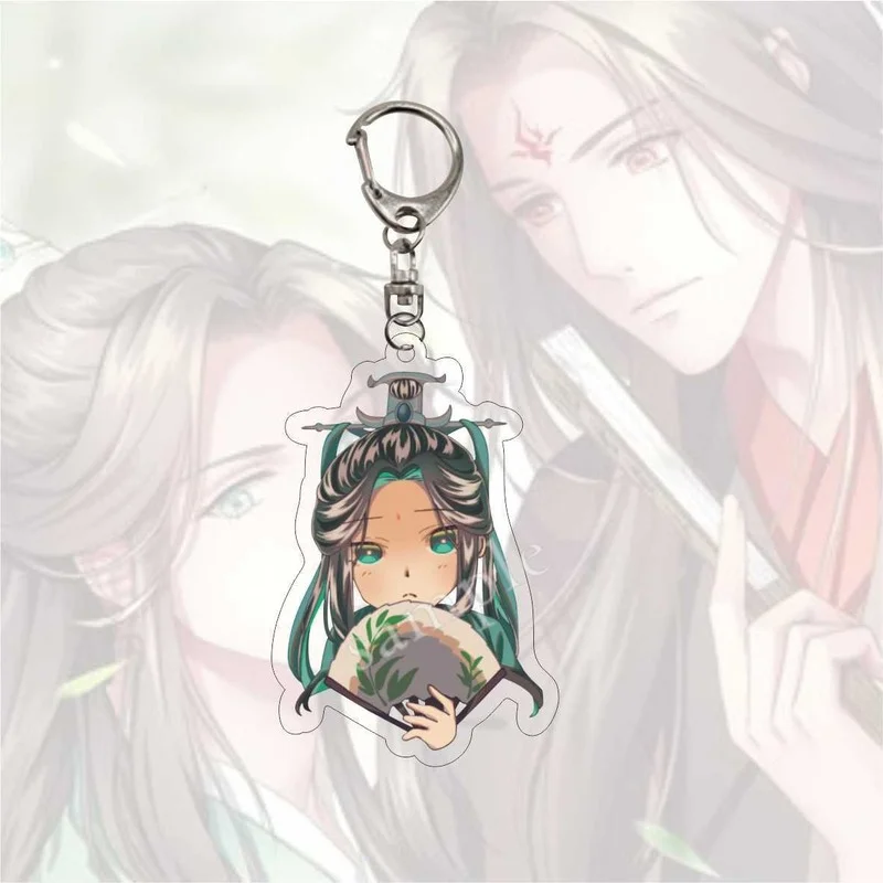 Anime The Scum Villain\'s Self-Saving System Key Chain for Man Women Kawaii Shen Qingqiu Luo Binghe Acrylic Keyring Pendant Gifts
