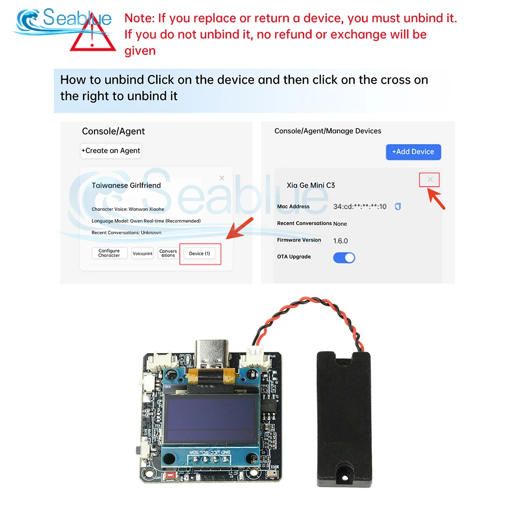 ESP32-C3 AI開発ボード（音声モジュール搭載）はDeepSeek Qwenをサポートし、安定したWiFi接続とクリアな音質を実現します。