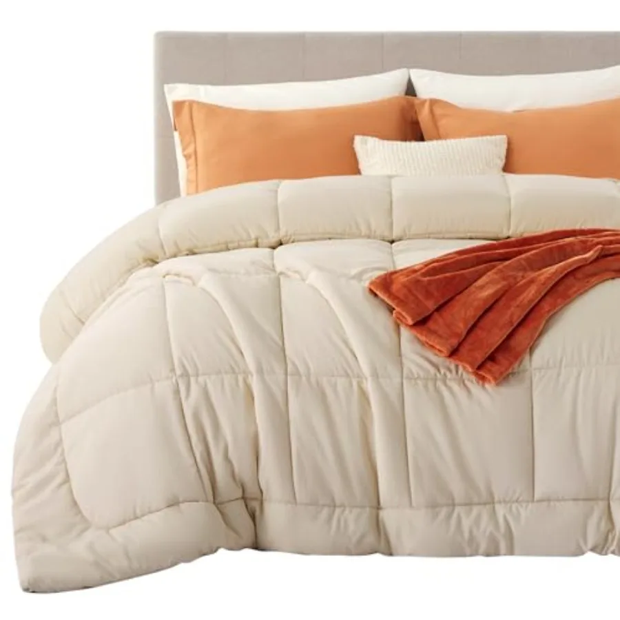 

Одеяло-вкладыш Comforter Duvet Insert - Стеганое всесезонное одеяло GentleSoft с наполнителем из искусственного пуха, с 8 креплениями, подарки для женщин