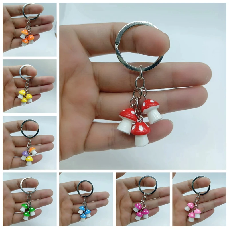 Pendentif-llave en forma de seta para mujer, Boucle con diseño de seta, con diseño de dessin, animé mignon Couleur