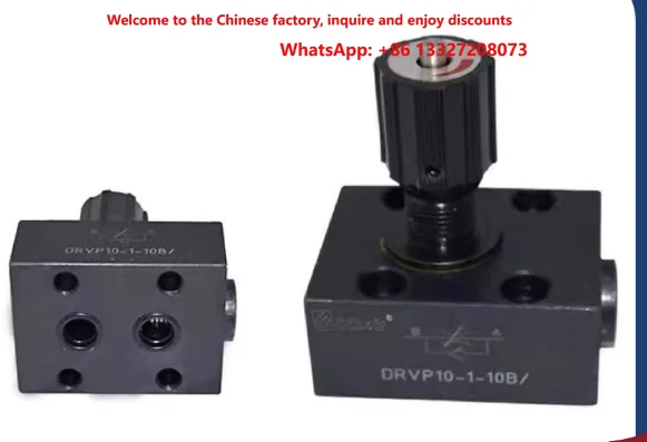 DRVP Series Plate Type Hydraulic One-way Throttle Valve DRVP8 / DRVP10 / DRVP12 / DRVP16 / DRVP20