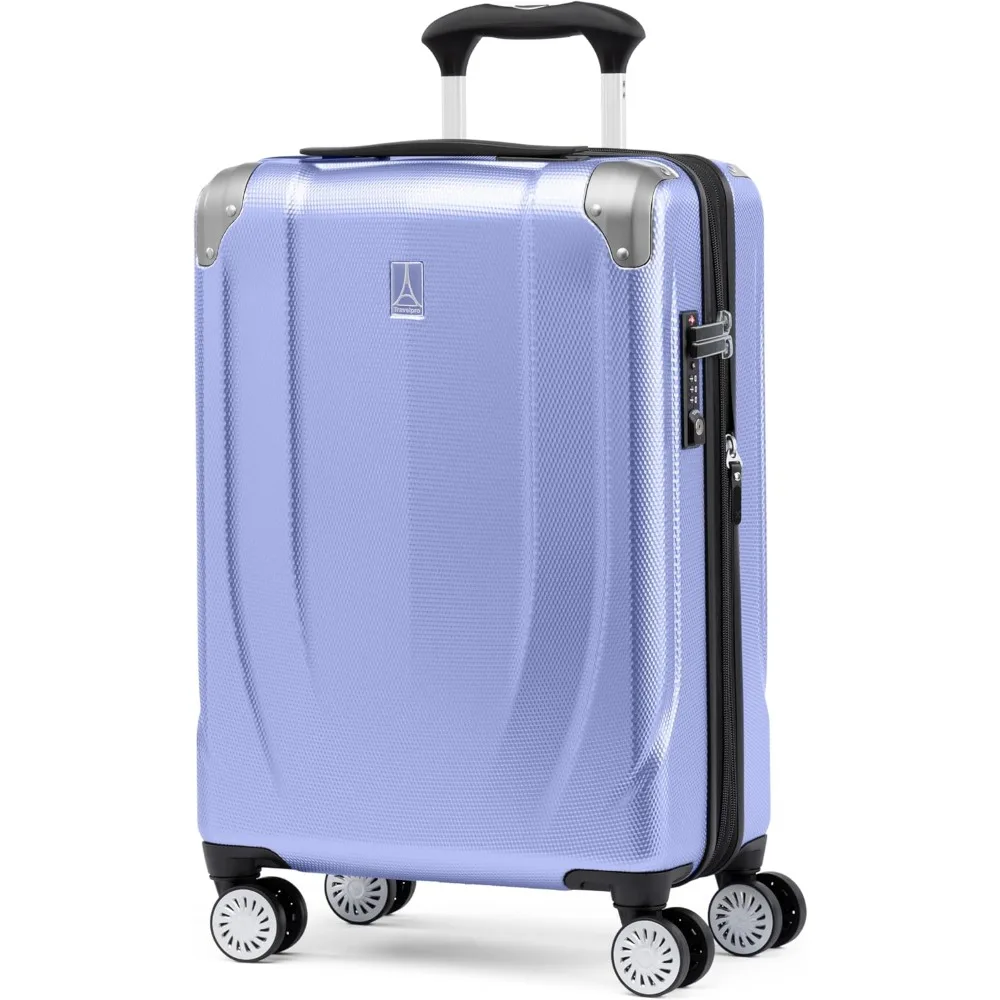 Maleta giratoria de carcasa dura expandible liviana, equipaje de mano de 21 pulgadas, 8 ruedas, equipaje con patrón en V persa