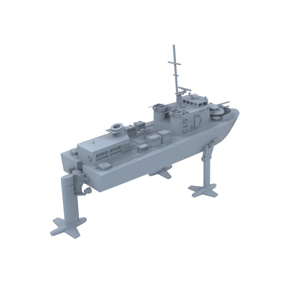 

SSMODEL SSC761-A 1/72 Комплект военной модели USS Flagstaff Class Patrol Gunboat на подводных крыльях (PGH-1) Wate Миниатюрная статическая водяная линия