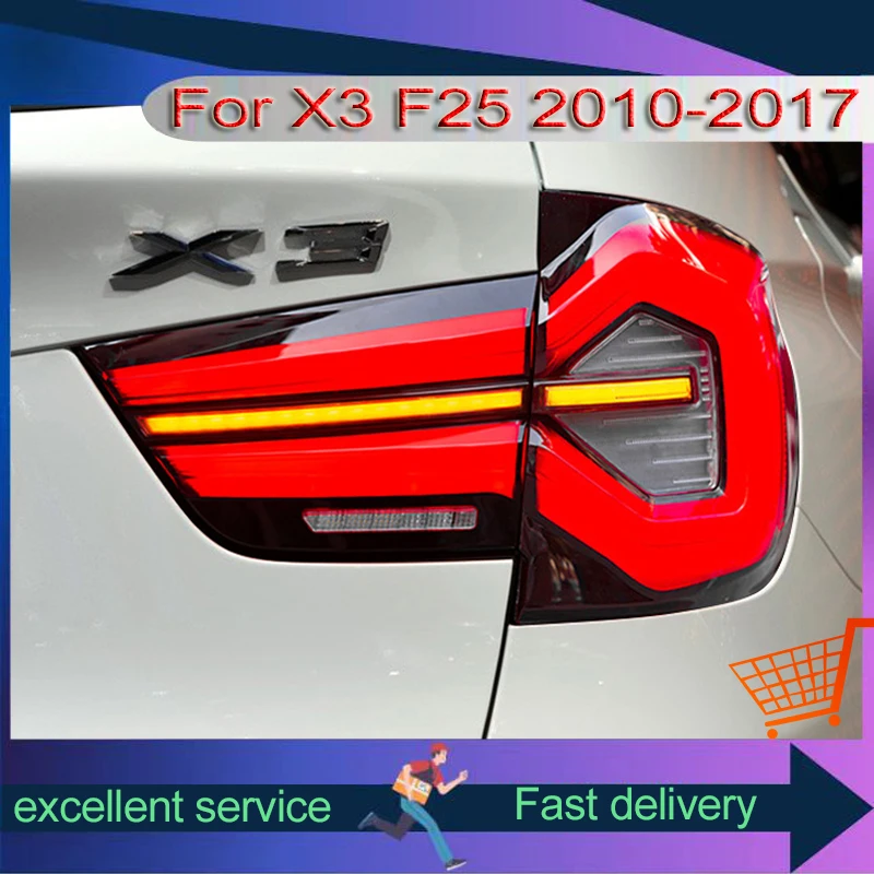 

Taillight Assembly For BMW X3 F25 2010-2017 Old Model Modification Upgrade New Type Rear Lamp Full LED Dynamic Turn Signal Light