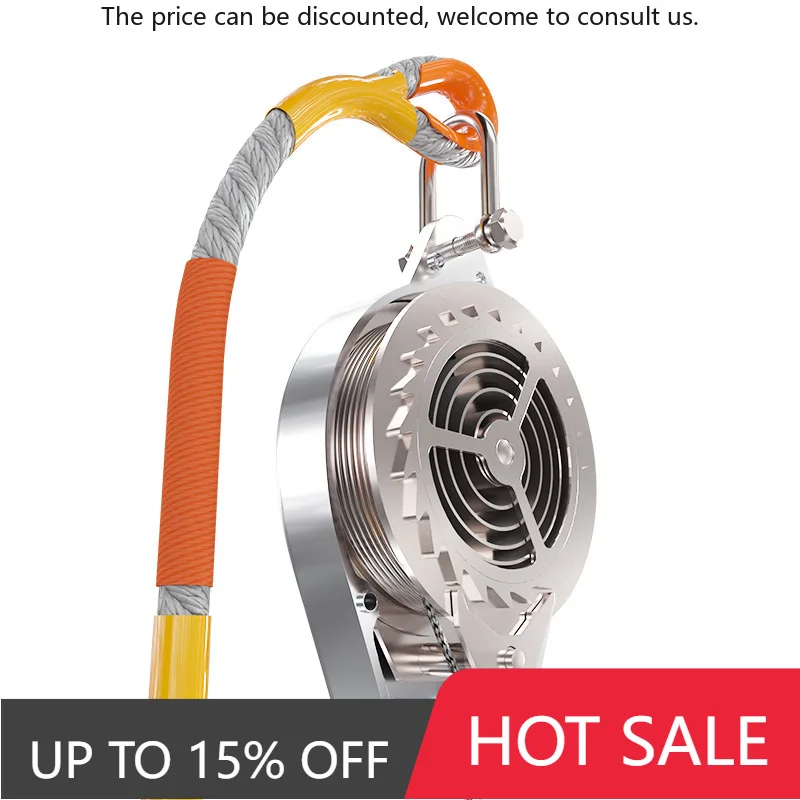 

500kg 5m Stainless Steel Wire Rope Fall Arrester Retractable Fall Arrestor For Working At Height Tool Product