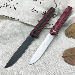 CEO Pocket Folding Knife 8Cr13Mov Sharp Blade, G10/Aluminum Alloy Handle, Gentleman's Knife Outdoor Rescue Camping Utility Tool