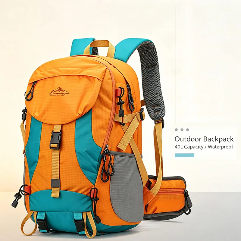 Durable Outdoor Travel Backpack Lightweight Multi Compartment Design Adjustable Straps Comfortable Back Support Ideal For Hiking