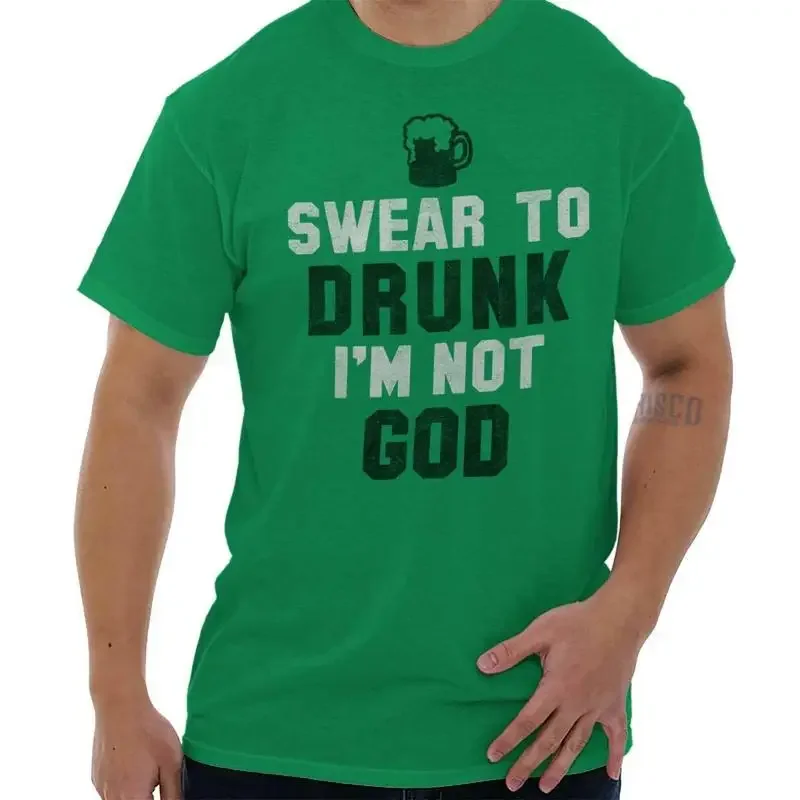 Beer Drinker Drunk Party Irish St Pattys Day Womens or Mens Crewneck T Shirt Tee