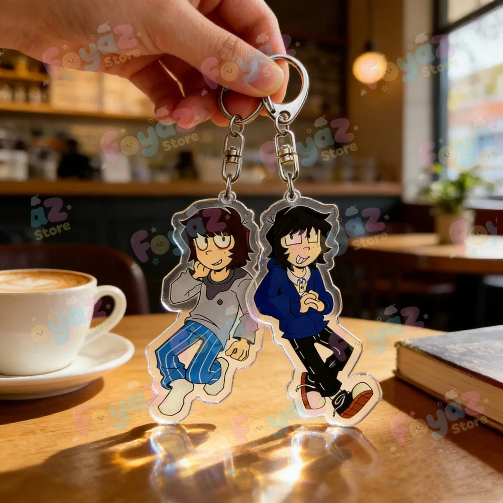 Cartoon Chibi One Wheat Mark Keychain Accessories Bag Anime Keyrings Jewelry Manga Fans Gifts