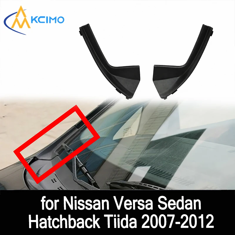 Auto-Windschutzscheiben-Wischerabdeckung Lüftungsgitter für Nissan Versa Tiida Limousine Schrägheck 2007-2012