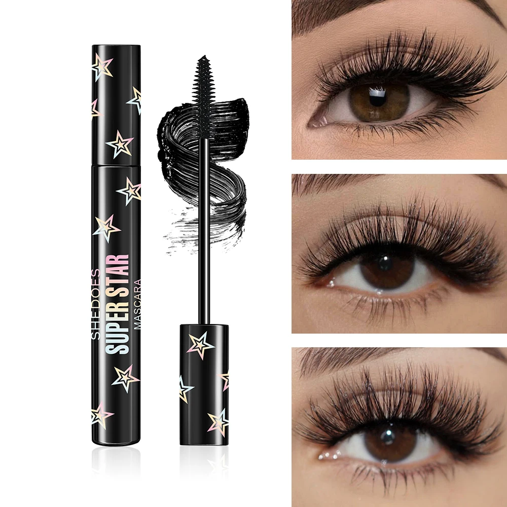 スターアイブラックは耐久性があり、防水性があり、汗に強く、自然で、汚れにくく、長く、カールしていて厚いです。