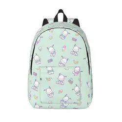 Pochacco Dog Pattern Teenage Backpack Sports Student Business Cartoon Daypack for Men Women Laptop Computer Canvas Bags