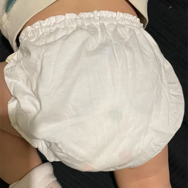 Baby Panties Girl Fashion Solid Lace Cotton Underpants Infant  Kids Breathable Triangle Shorts For 0-3 Year Children Bread Pants