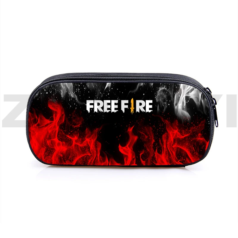 3D Zipper Storage Free Fire Pencil Case Kids Makeup Case Pen School Supplies Free Fire Garena Cosmetic Case Pencil Pouch Anime