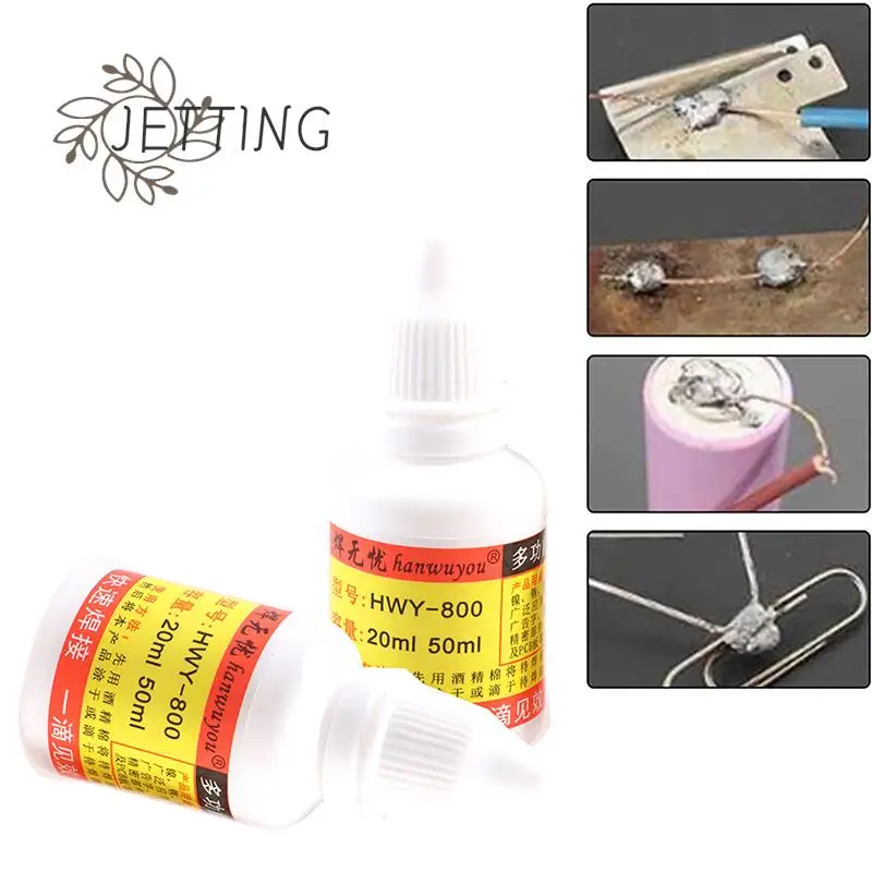 Stainless Steel Liquid Flux Welding Solder HWY-800 Paste Flux Liquid Solders Water Durable Liquid Solders 20ml