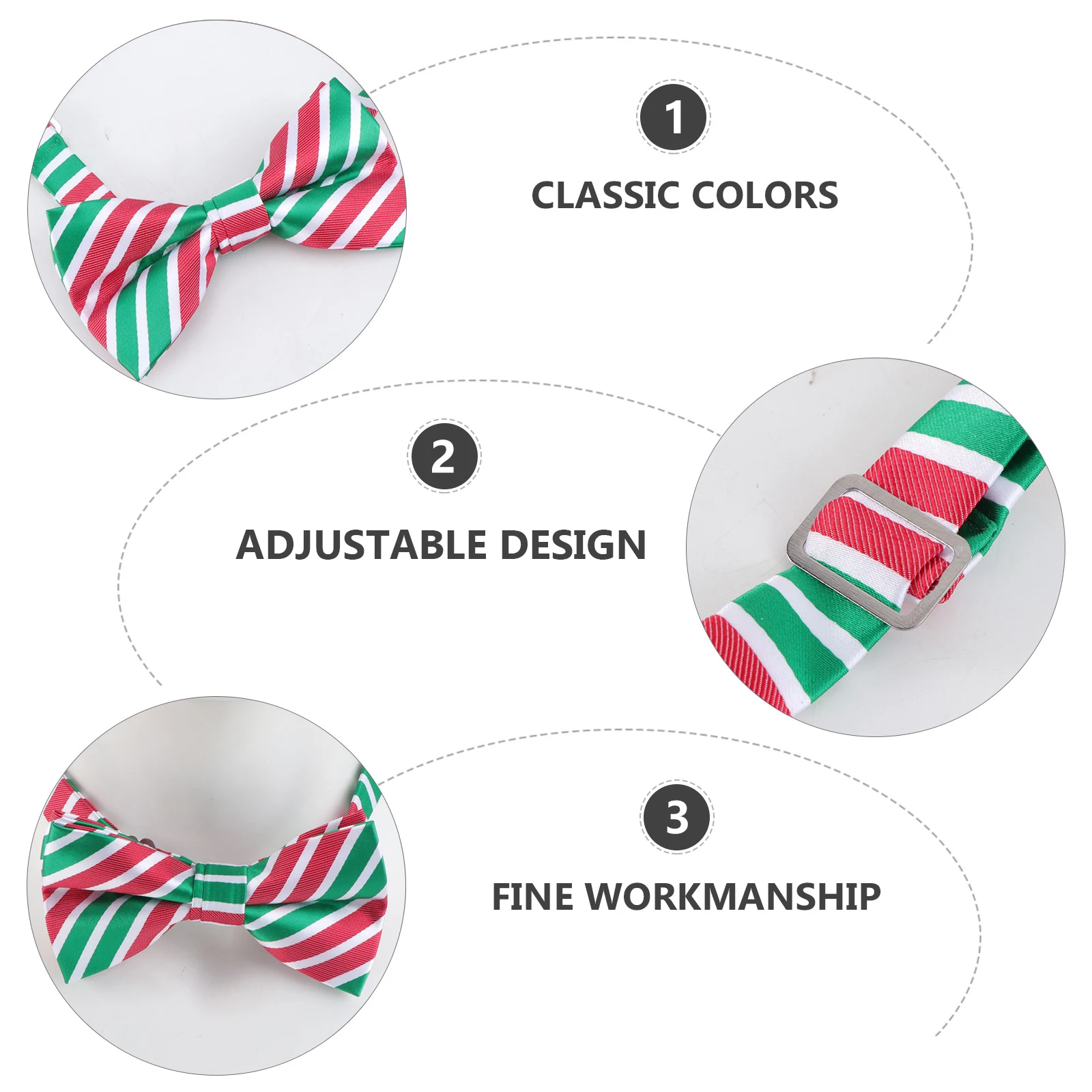 

Bow Tie Party Props Classic Creative Patrick'S Props Ties for Men Women Kids St Patrick Day Lightweight Polyester