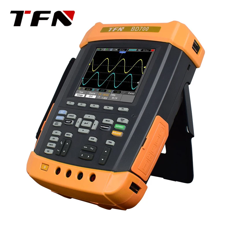 TFN Handheld Oscilloscope BD700 Series with Signal Source Dual Channel 6 in 1 Sampling Rate 1GS/s BD7102 Bandwidth 100M