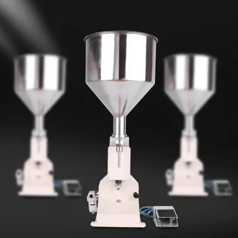 A03 Riempitrice manuale per bottiglie a pistone, profumo, acqua, crema cosmetica, olio, pasta di miele, riempitrice liquida per piccole imprese