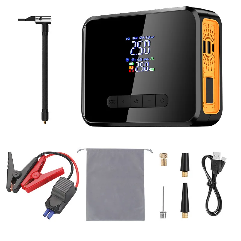 Car Air Compressor Emergency Power Supply Portable Intelligent Jump Starter Tire Inflator