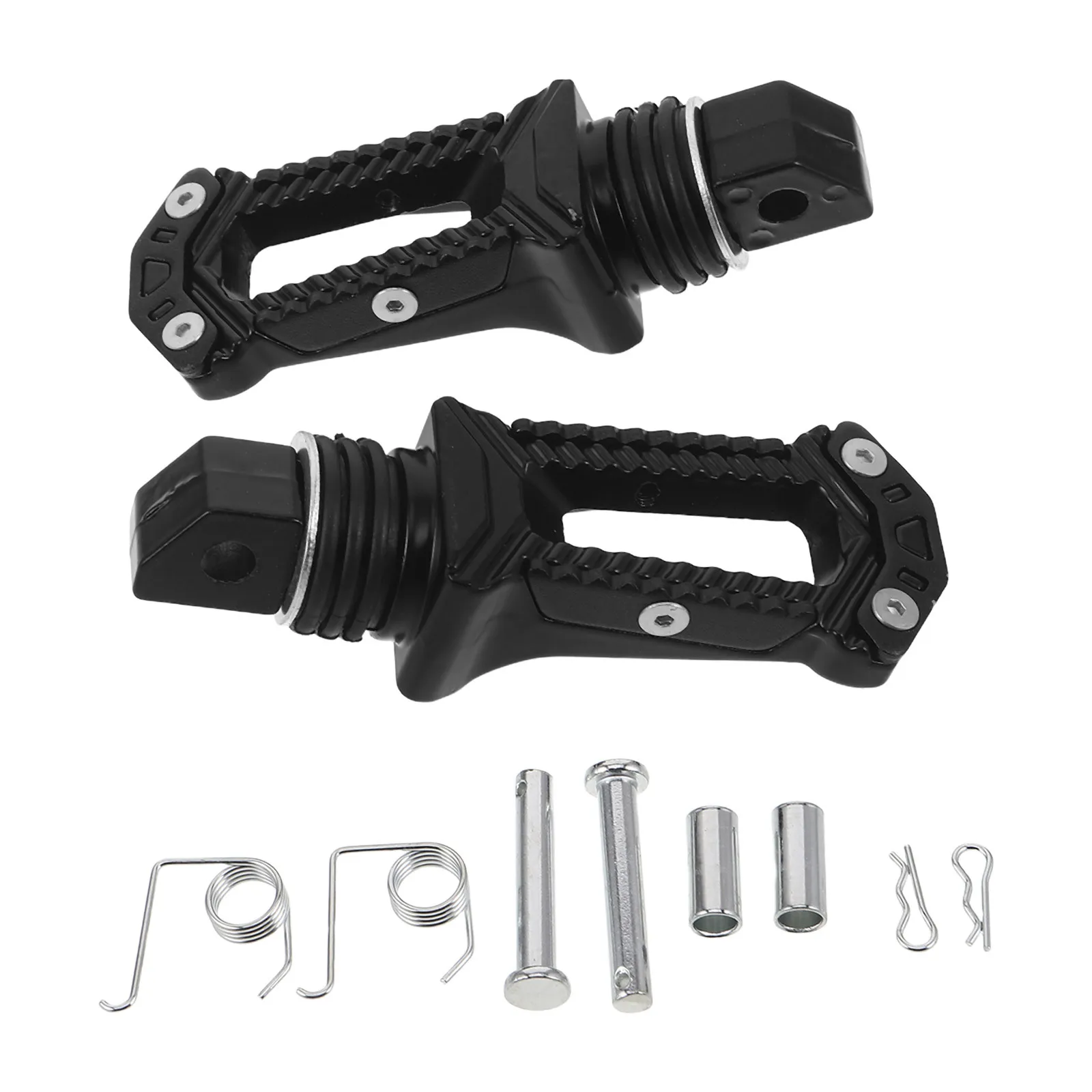 2 шт. мотоциклетные подножки из алюминиевого сплава, нескользящие педали для пассажиров, легкие и прочные