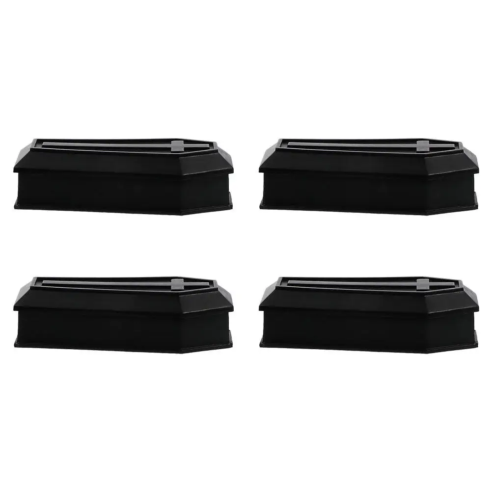 

4Pcs Chic Coffin Treat Box with Lid Small Candy Container Festival Decoration Prank Prop for Nightclub Bar Halloween