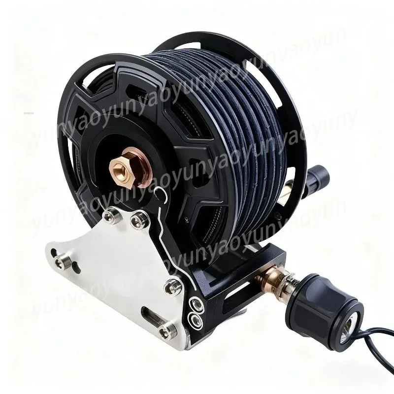 

7M All-Terrain Auto Retract Air Pump Hose Reel for Off-Road Pump Inflation Tube Storage - Automotive Tire Inflator with Hose
