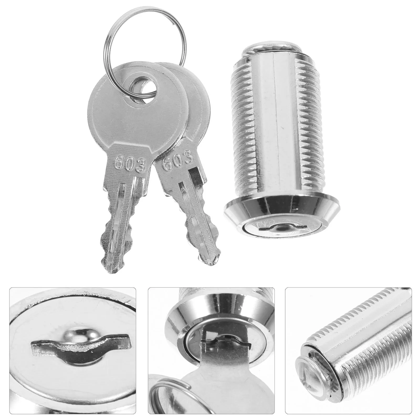 

1 Set Metal Drawer Locks File Cam Replacement Cabinet Latch Door For Craftsman Tool Box Pantry Safe Storage Security Locks With