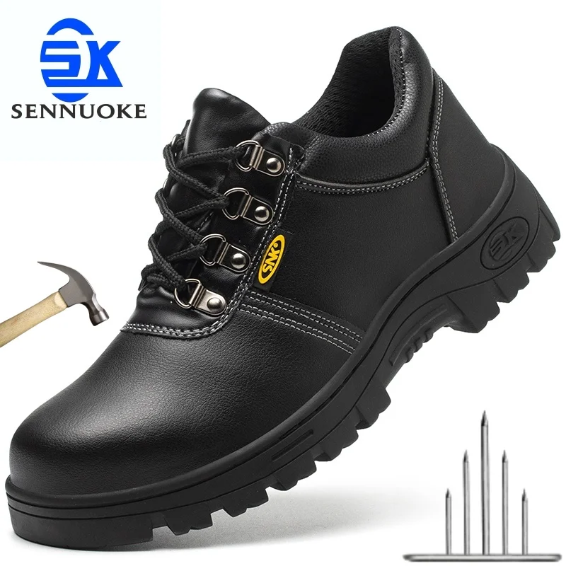 Safety Shoes Men for Work Lightweight Sport Sneakers Steel Toes Free Shipping Safety Tennis Protection for the Feet Original