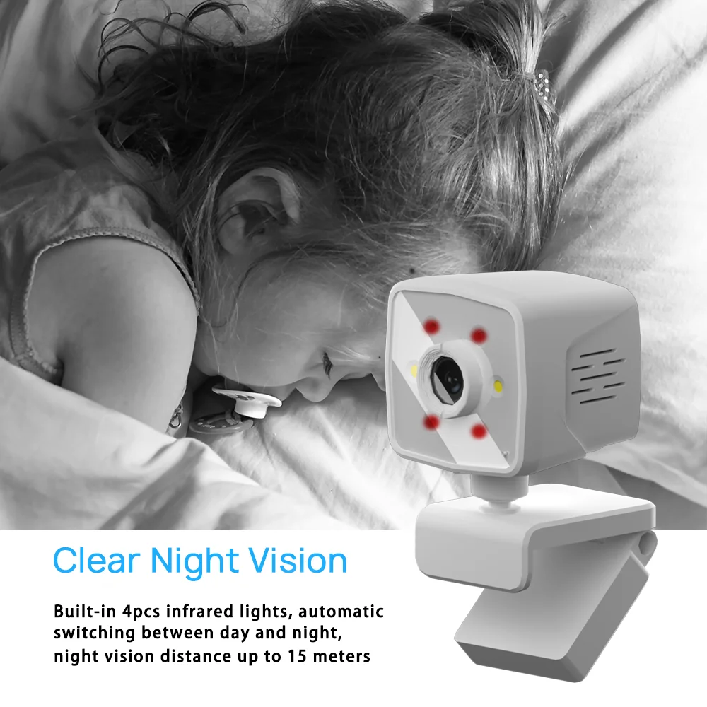 Mini pro 2K FullHD WiFi Security Camera with Bidirectional Audio And Motion Detection Home Surveillance Camera