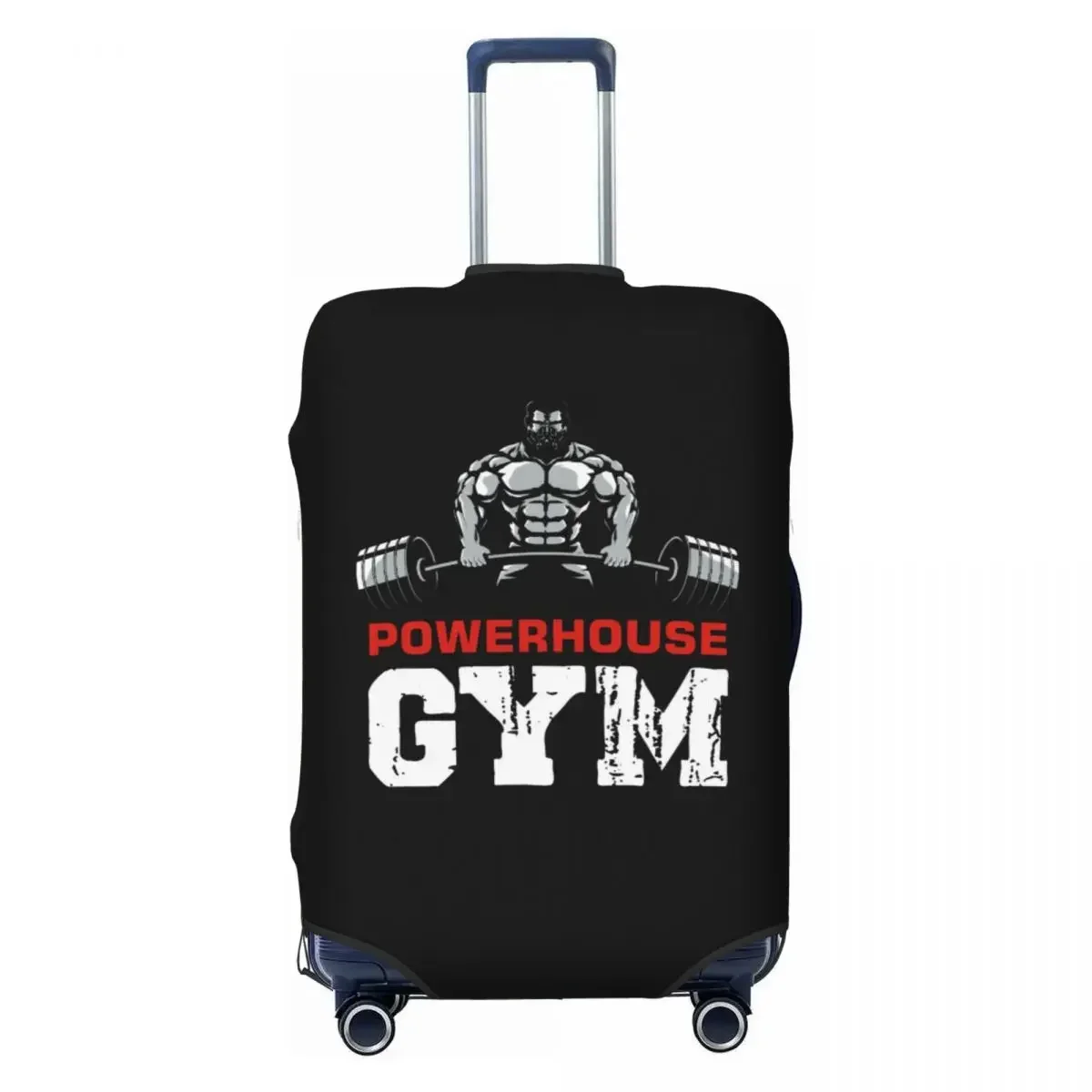 Custom Bodybuilding Fitness Powerhouse Gym Luggage Cover Funny Suitcase Protector Covers Suit For 18-32 inch