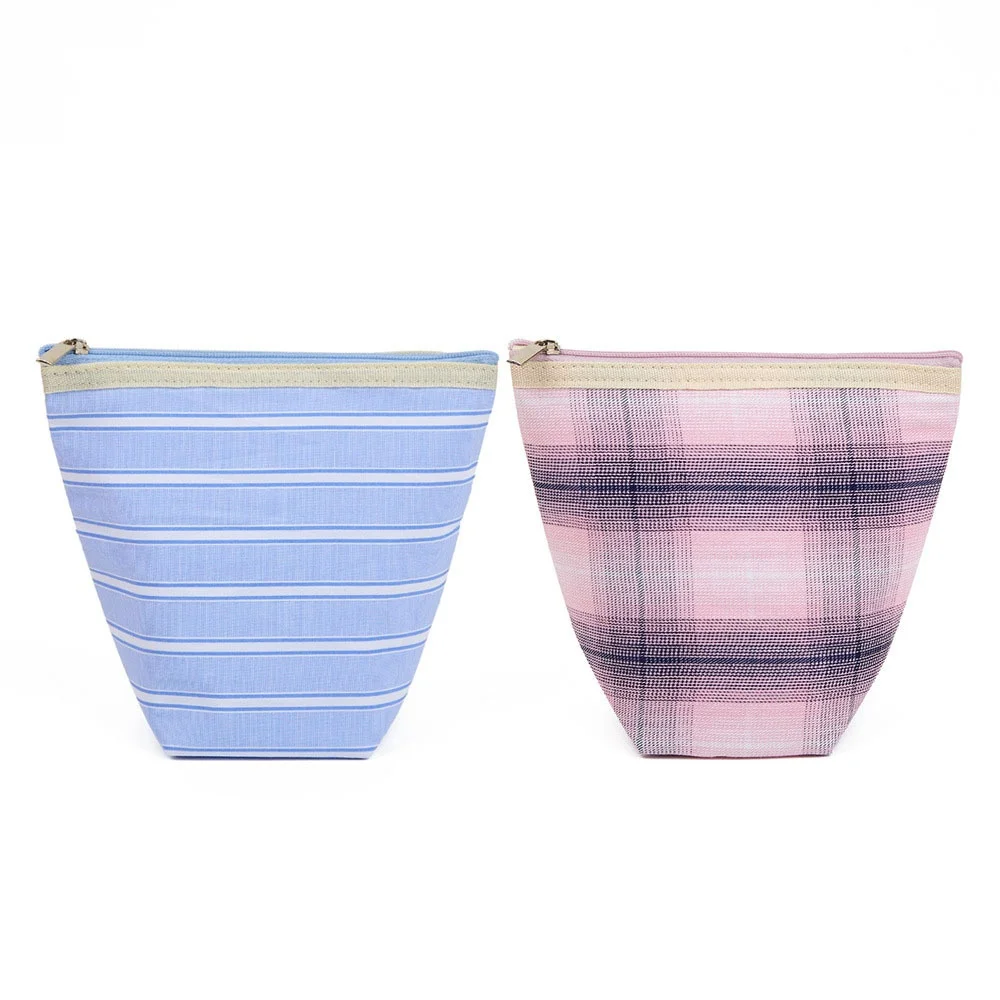 1Pc geruite lippenstift opbergtas, ins stijl portemonnee, mini draagbare rits opbergtas, reiscosmetica cadeauzakje