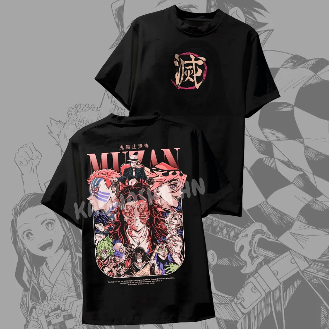

Harajuku demon slayer graphic t shirts oversized y2k top cotton short sleeve streetwear popular anime t shirt women clothing