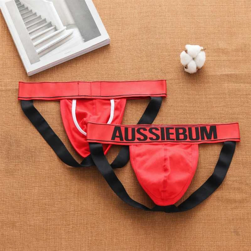 

Low Waist Sexy Rear Hollow Double-cubed Breathable Elastic Close-fitting Comfortable Cotton Double-cubed Pants Men Cw2947