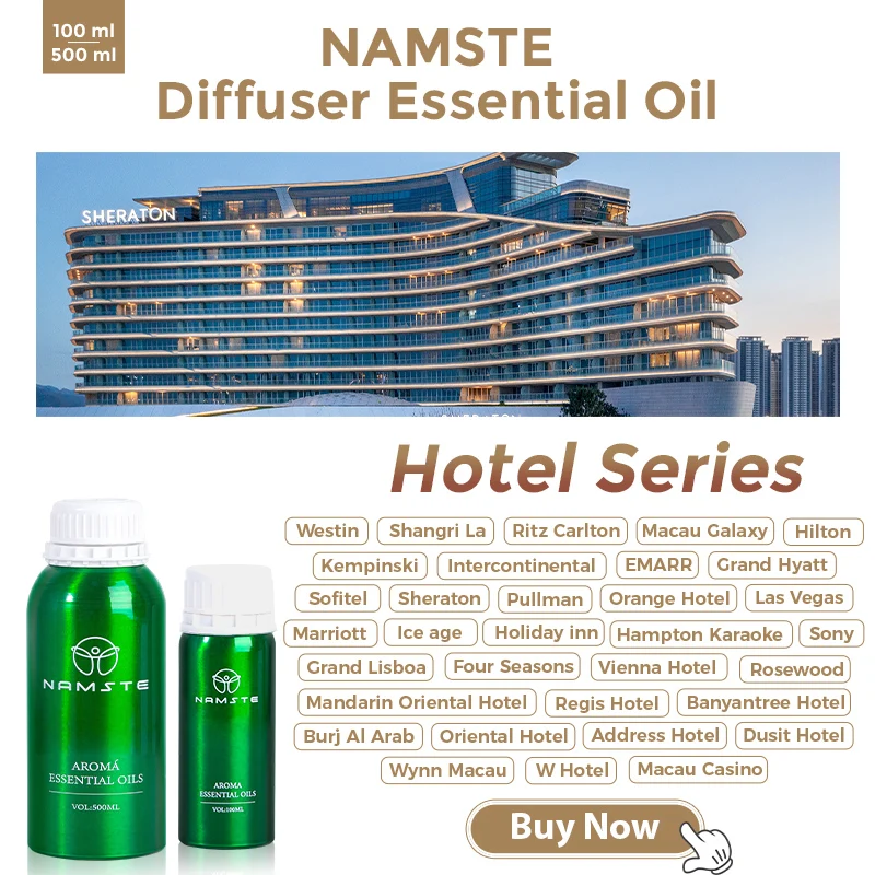 

Ароматический оазис NAMSTE 100 мл: Электрический диффузор-увлажнитель для отелей и дома, освежитель воздуха с эфирными маслами