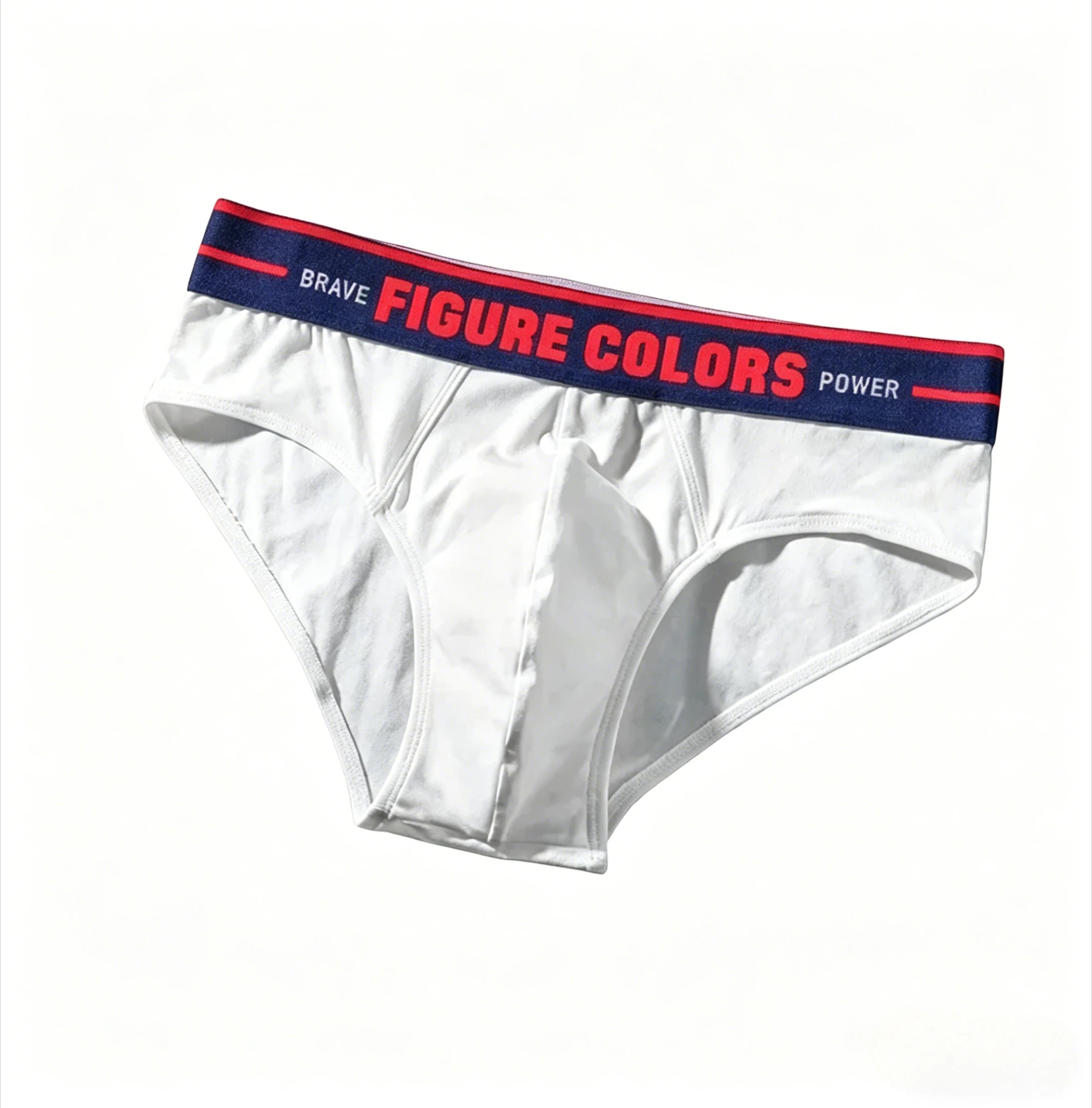 Cotton Briefs for Men Low waist U-Pouch Breathable Underwear with Printed Waistband Youth Sexy Comfortable Breathable Underpants