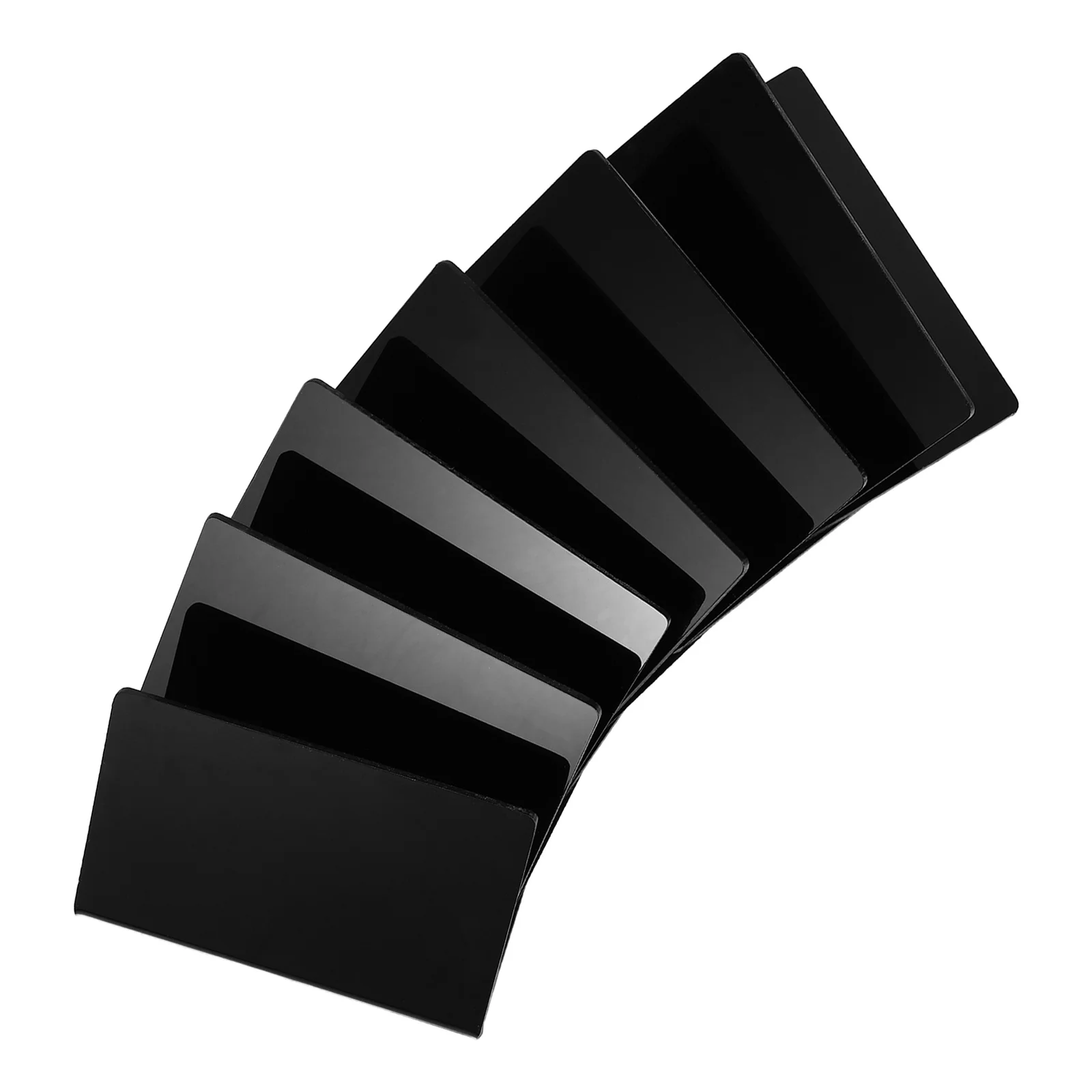 

6Pcs Acrylic Mini Chalkboard Signs Erasable Display Labels Small Blackboard for Bakery Food Party Tabletop Presentation