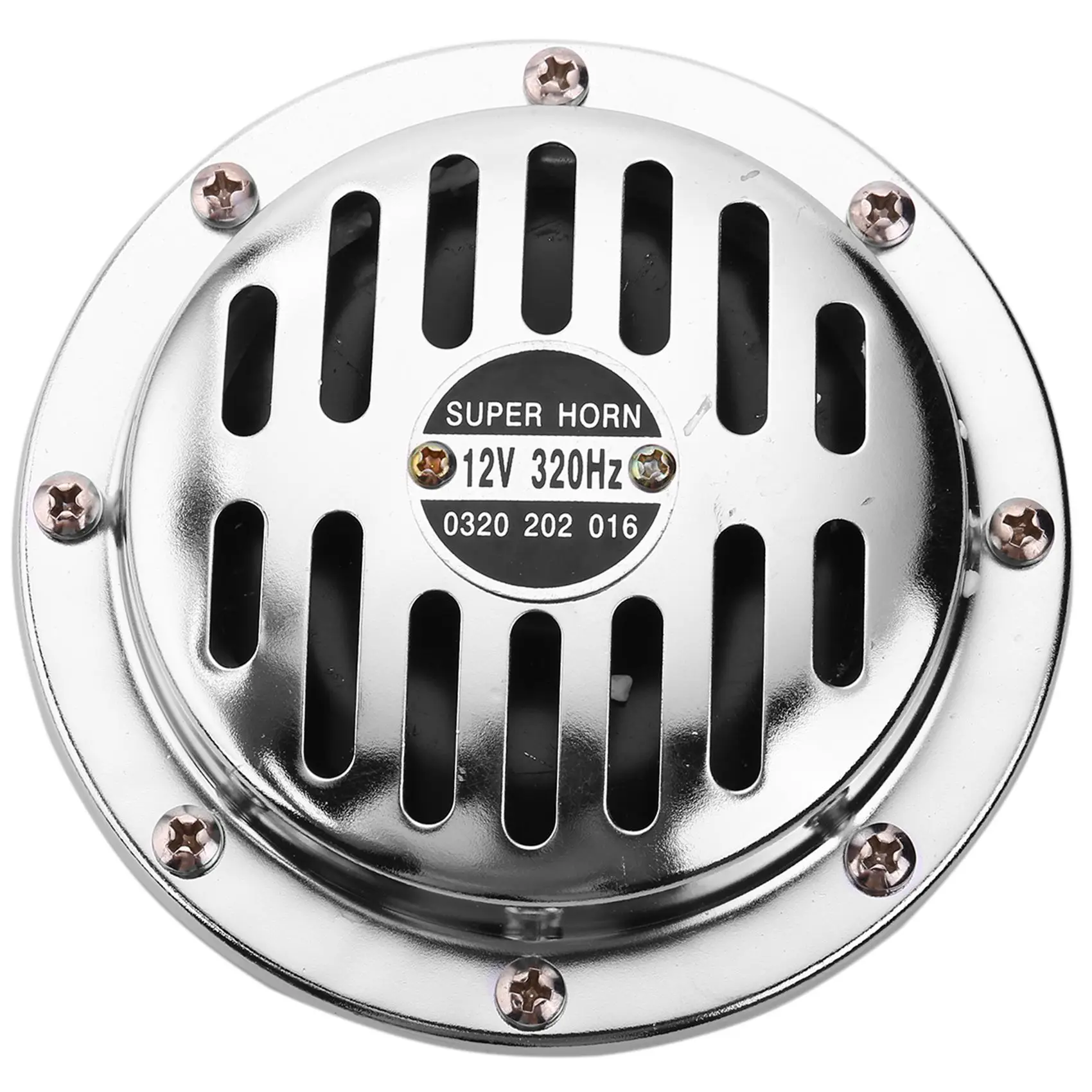 

Leading-12V 115DB Universal Chrome-Plated Car Horn Compact Super-Sound Car Truck Motorcycle Waterproof Grille Horn Accessories