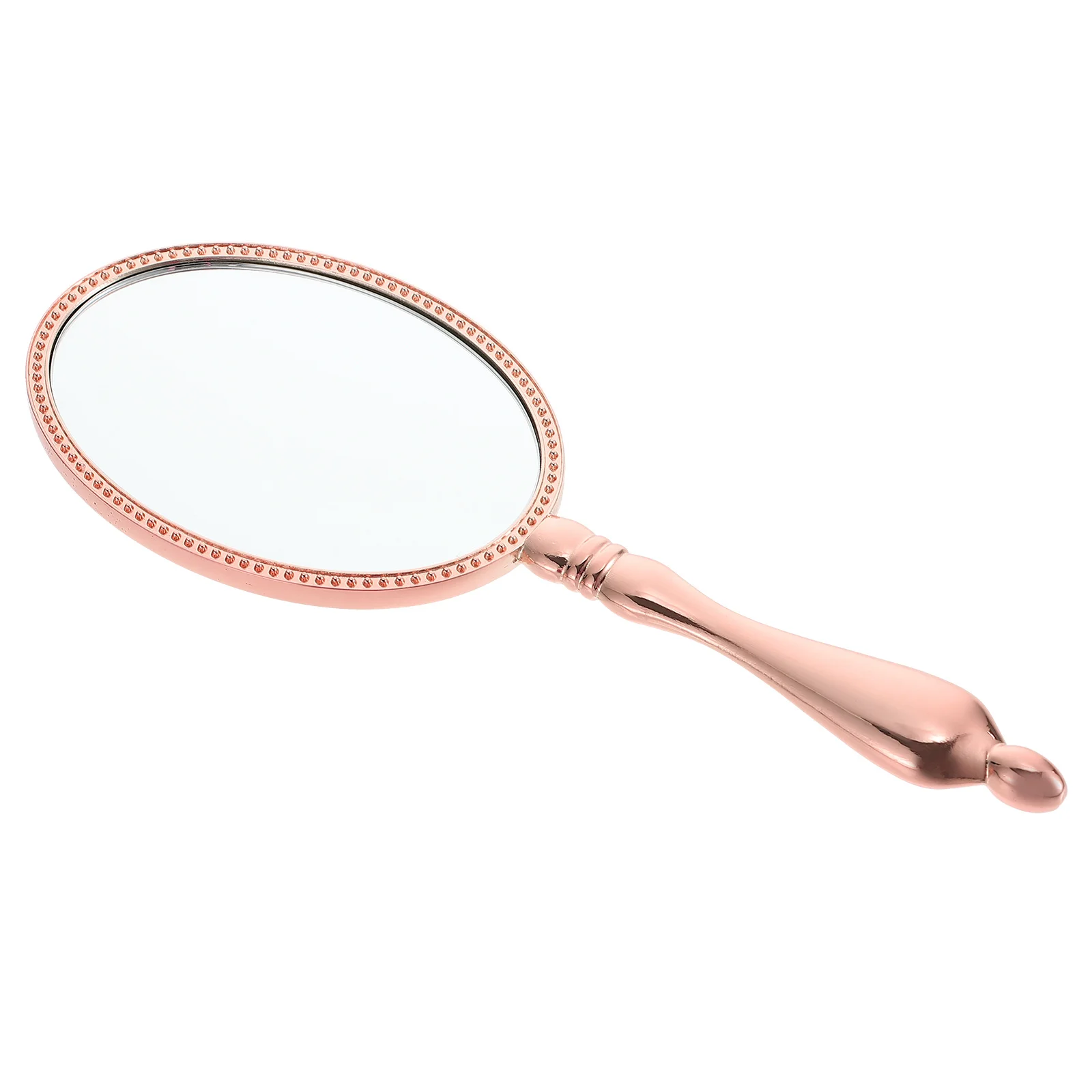 Handheld Mirror Vintage Style Premium Zinc Alloy Practical Gift for Women Friends Family Coworker Retro Hand Mirror