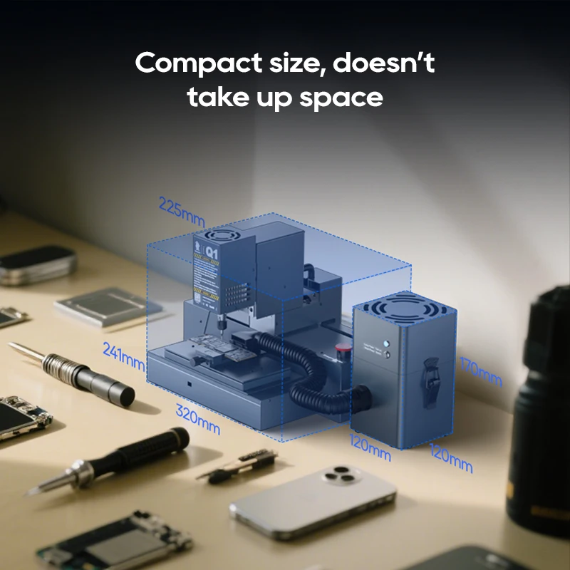Xwitzeal  fully automatic small chip grinder industrial grade BGA chip grinder motherboard IC PCB board suitable for iPhone