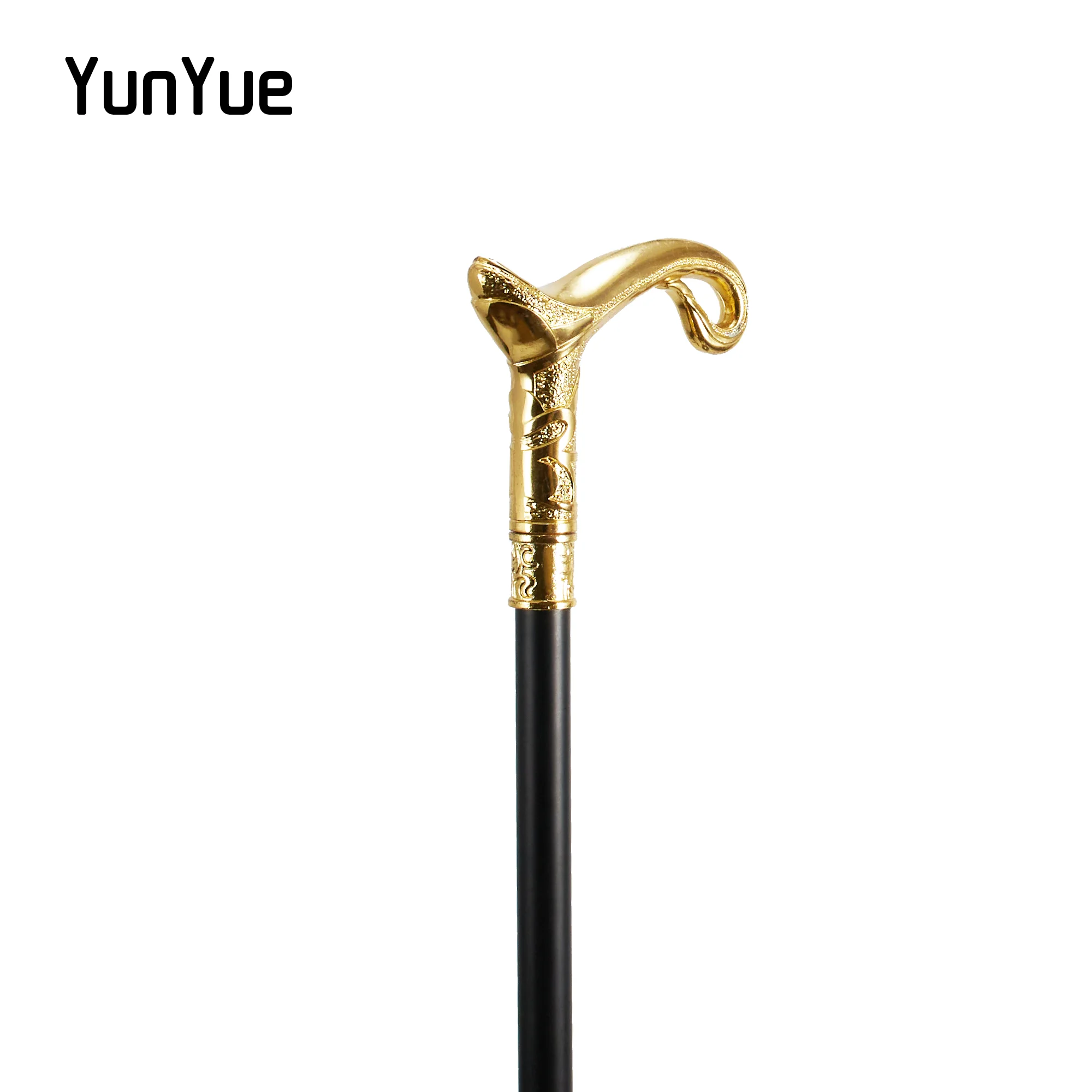 Golden Luxury Shape of Pot Walking Cane Fashion decorativo Walking Stick Gentleman elegante Halloween Cosplay Cane Crosier 93cm